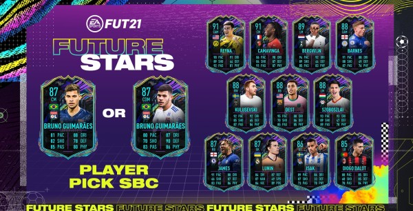 FIFA 21: La mejor solución al SBC de Bruno Guimaraes Future Stars en FUT ¿Merecerá la pena?