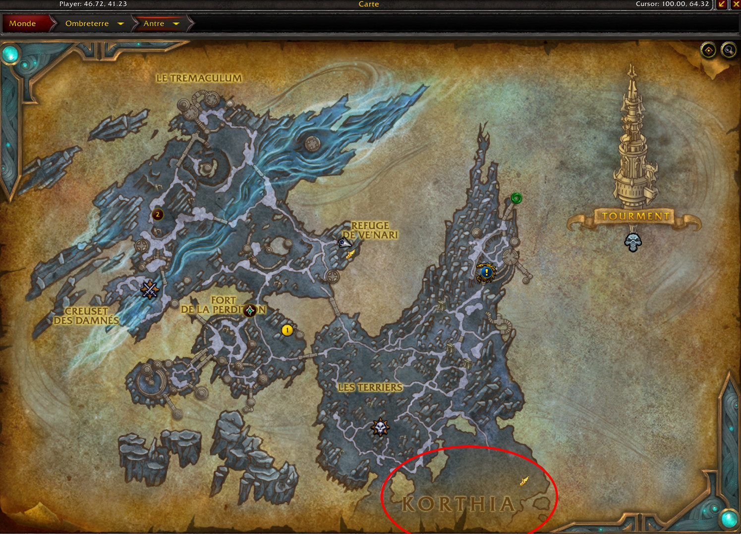 WoW Cadenas de Dominación Korthia, nueva zona del parche 9.1 de