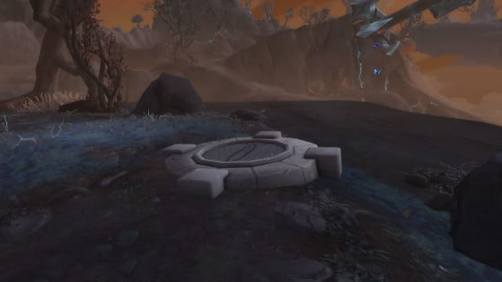 Un teletransportador antiguo inactivo en Korthia - World of Warcraft