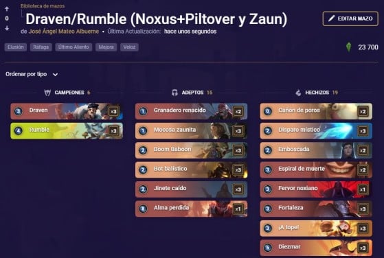 Draven/Rumble (Noxus+Piltover y Zaun) | Mobalytics - Legends of Runeterra