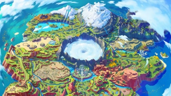 Pokémon Escarlata y Púrpura - Mapa interactivo: Gimmighouls, Estacas, MTs y mucho más