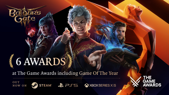 El GOTY es para… Baldur's Gate 3, uno de los videojuegos más galardonados en 2023 recibe el título máximo en este año