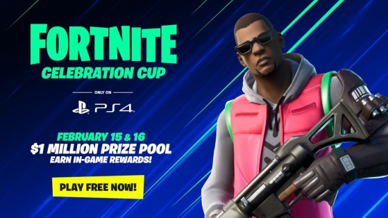 Fortnite Celebration Cup, solo para usuarios de PS4 y con 1 millón de dólares en premios