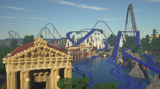 Minecraft: Recrean el mayor parque de atracciones de Europa en el juego, ¡y un parque acuático!