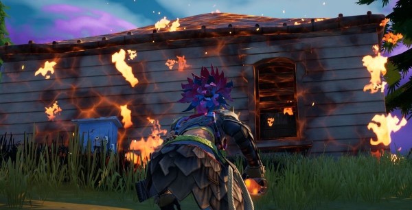 Fortnite: Préndele fuego a estructuras, desafío Semana 4, Temporada 6