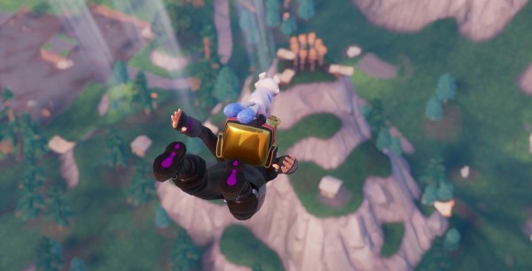 Fortnite: Pico Polar, un volcán y una cima cubierta de árboles en círculo