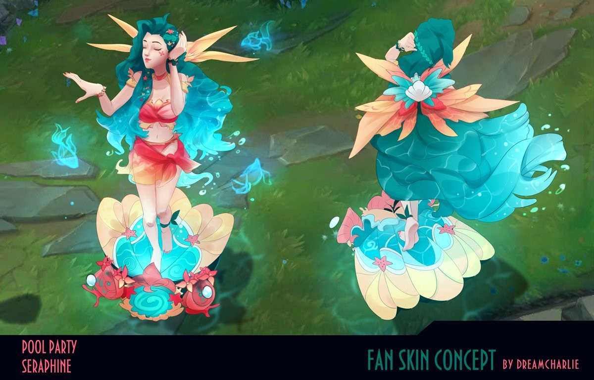 LoL: Seraphine Fiesta en la Piscina, la skin creada por fans que Riot