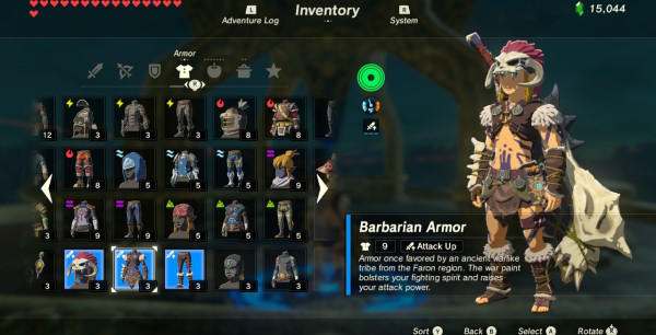 Guía de Zelda BotW: Cómo conseguir el conjunto de Bárbaro