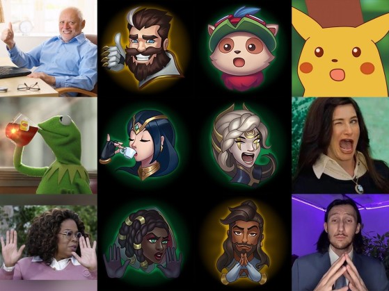 Estos son los futuros emojis y el meme al que reprentan - League of Legends