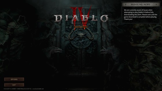 Menú principal de Diablo 4 - Diablo 4