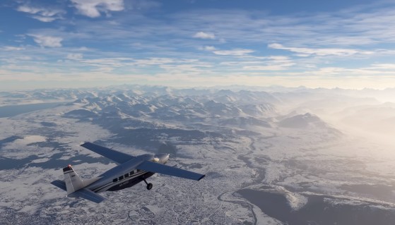 Flight Simulator 2020 no deja de sorprender con sus gráficos y nos muestra escenarios nevados