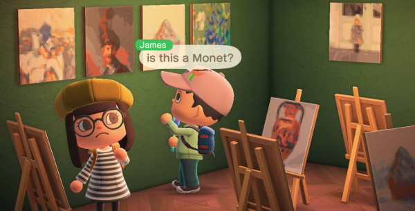 Animal Crossing: New Horizons - Importa auténticas obras de arte reales para decorar tu isla