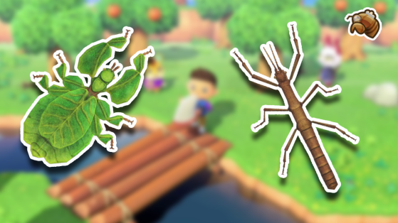 Animal Crossing New Horizons: Cómo encontrar la muda de cigarra, Insecto Hoja e insecto palo