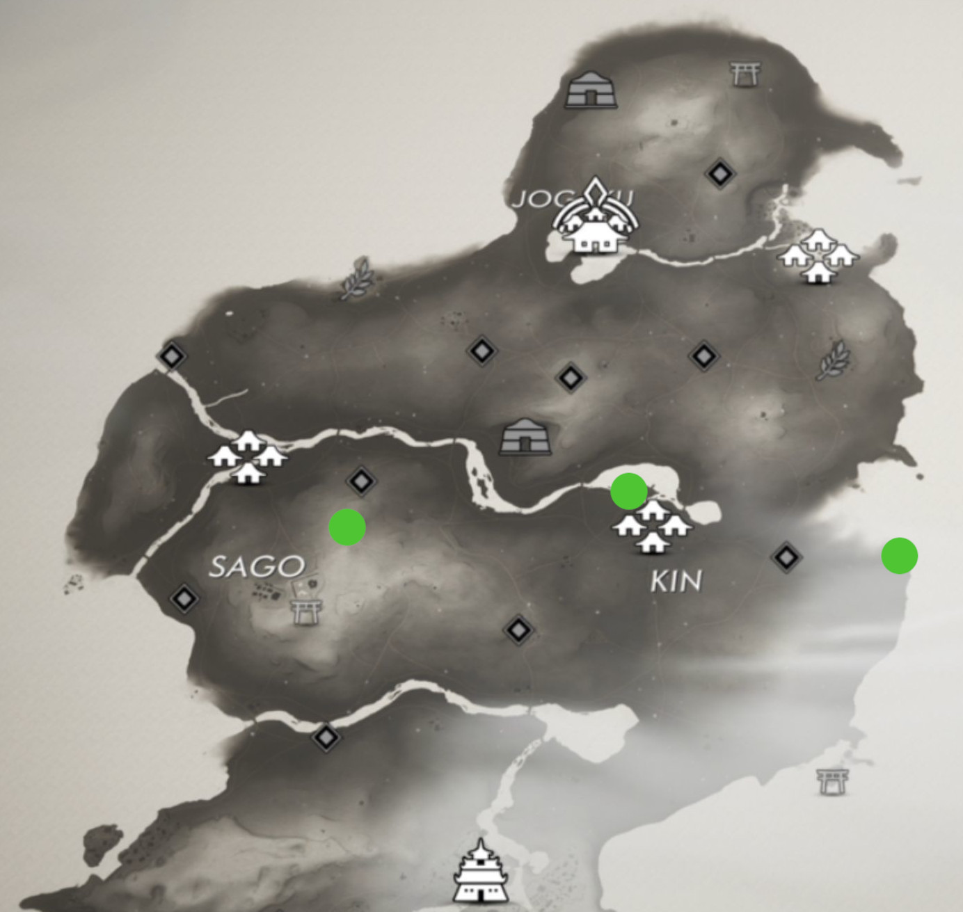 Localización de los bambúes Guía de Ghost of Tsushima Bambú de