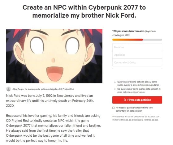 La petición para que Nick Ford esté en Cyberpunk 2077. - Cyberpunk 2077