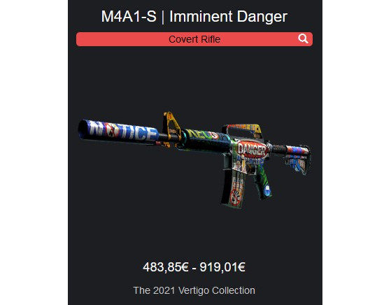 M4A1-S Imminent Danger - Counter Strike 2