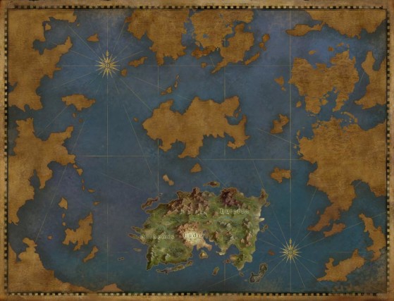 O mapa da Terra Média como a conhecemos hoje!  -Arca Perdida