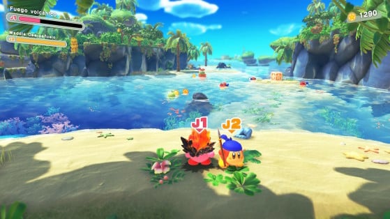 Kirby y la Tierra Olvidada: Guía de Playa Abandonada, Waddle Dees, nueces toc toc, cartel y más