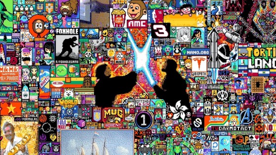 R/Place: Todas las referencias a videojuegos vistas en el lienzo más famoso de internet