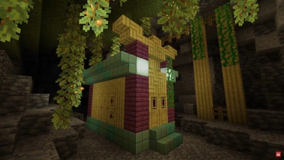 Los bambús forman mosaicos al colocarse juntos - Minecraft