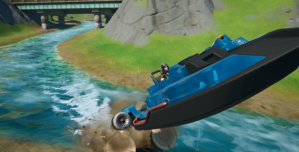 Fortnite: Cruzar Círculos Llameantes con la lancha motora, desafío