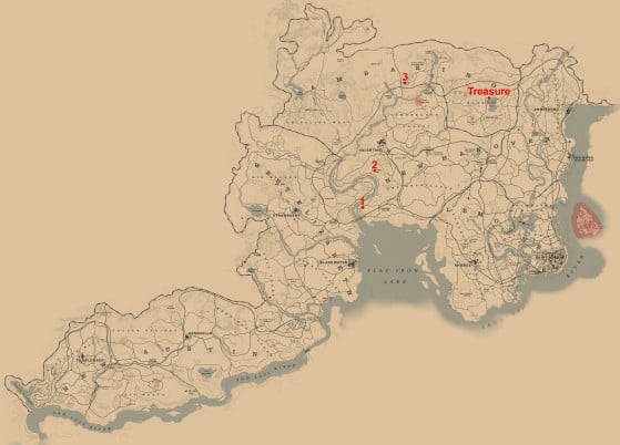 Red Dead Redemption 2: Guía del mapa del tesoro de Jack Hall